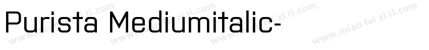 Purista Mediumitalic字体转换